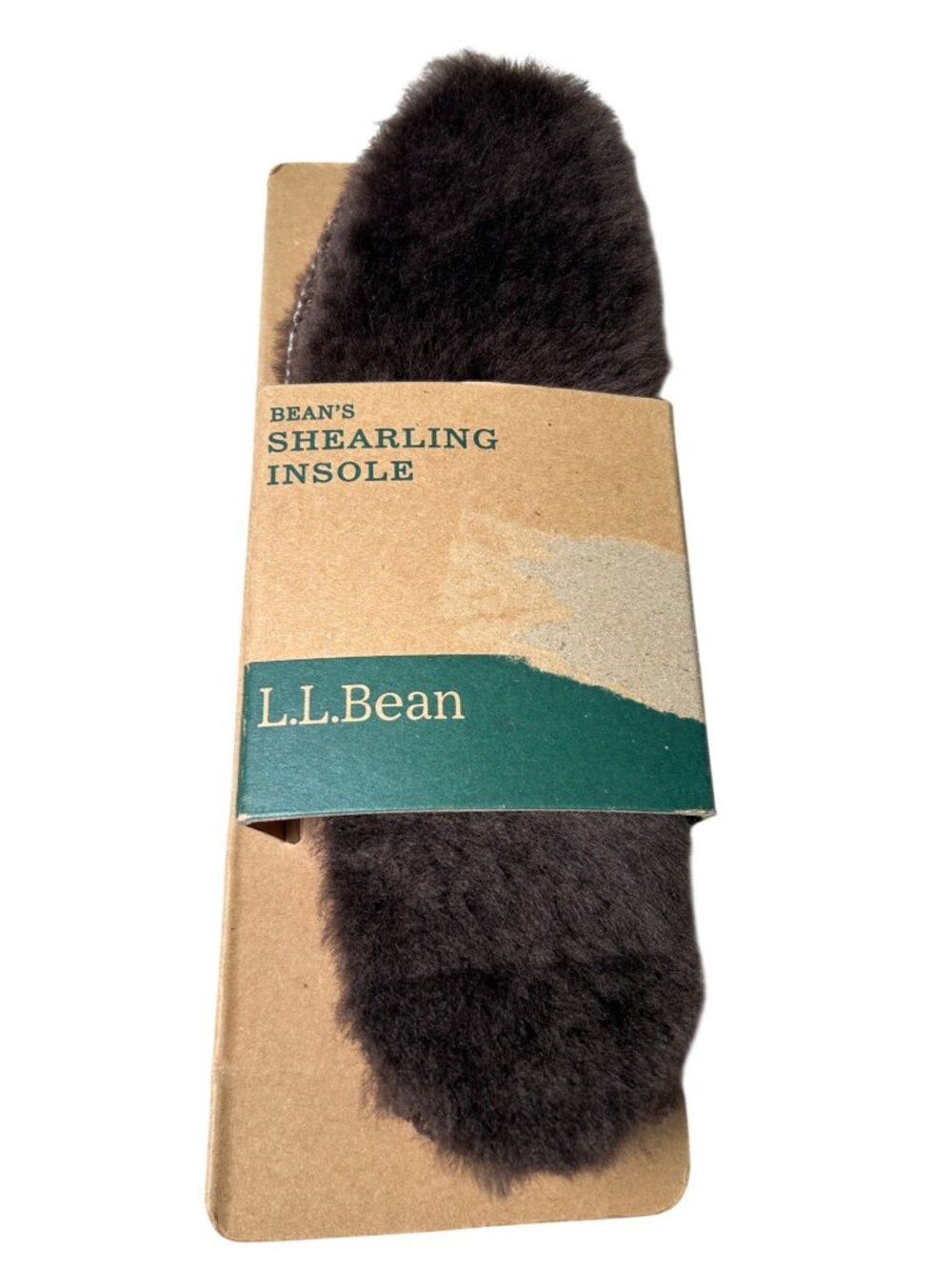 LL Bean Shearling Cushion Insole Unisex Chocolate Brown Replacement Insoles